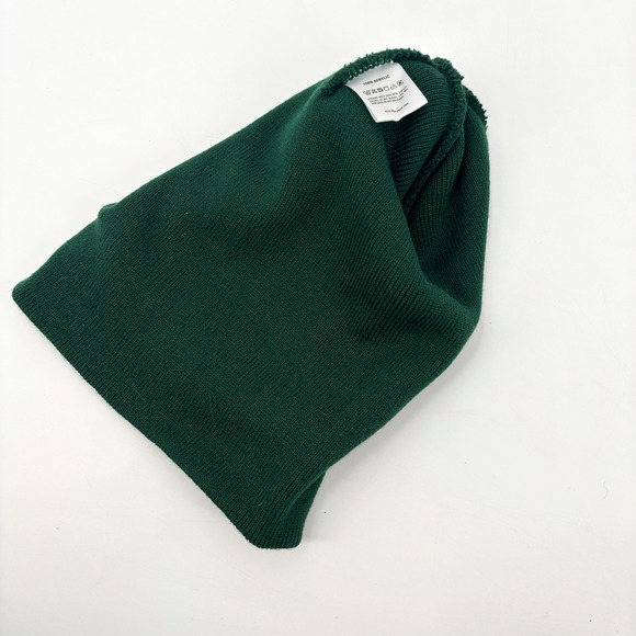 Jameson Irish Whiskey Green Knit Beanie Hat Logo Cuff Acrylic One Size - Picture 3 of 5